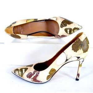 HOLD/Givenchy butterfly print leather heels pumps